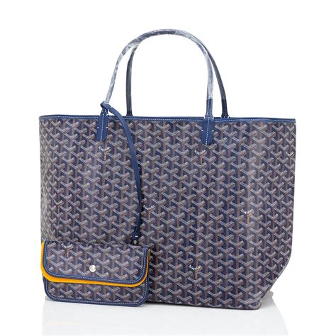 goyard gm blue|navy blue Goyard tote.